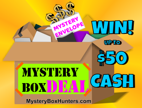 20 Mystery Packages + MYSTERY Envelope: Win Up To $50 Cash with Purchase!